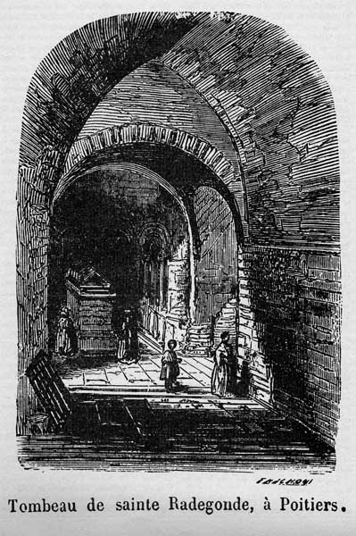 Tombeau de sainte Radegonde à Poitiers (France-Vienne)